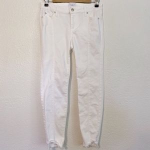 White Cropped Skinny Jean